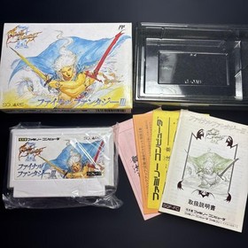 Final Fantasy I II III Famicom NES Set 3 Games Japan Nintendo Complete