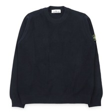 Stone Island Men's Badge Patch Crewneck Knit (Navy) L1S15 5100029 152825889