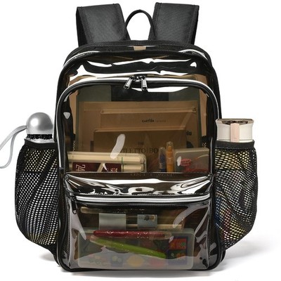 Clear Backpack 18 '' Clear Backpacks for School Heavy Duty PVC See Through Ba...