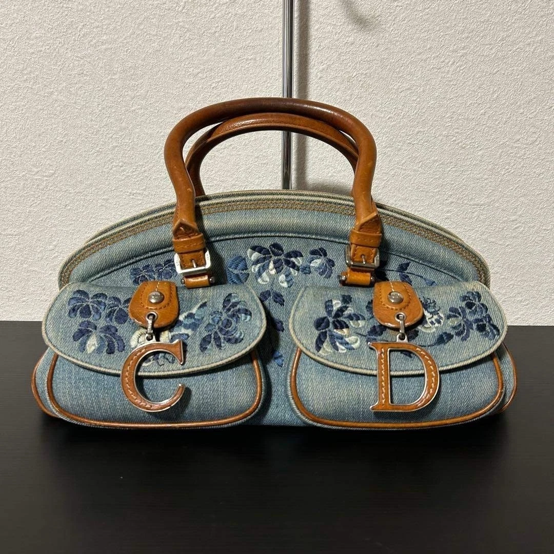 Dior Denim Exterior Satchel/Top Handle Bag Handbags & Bags for