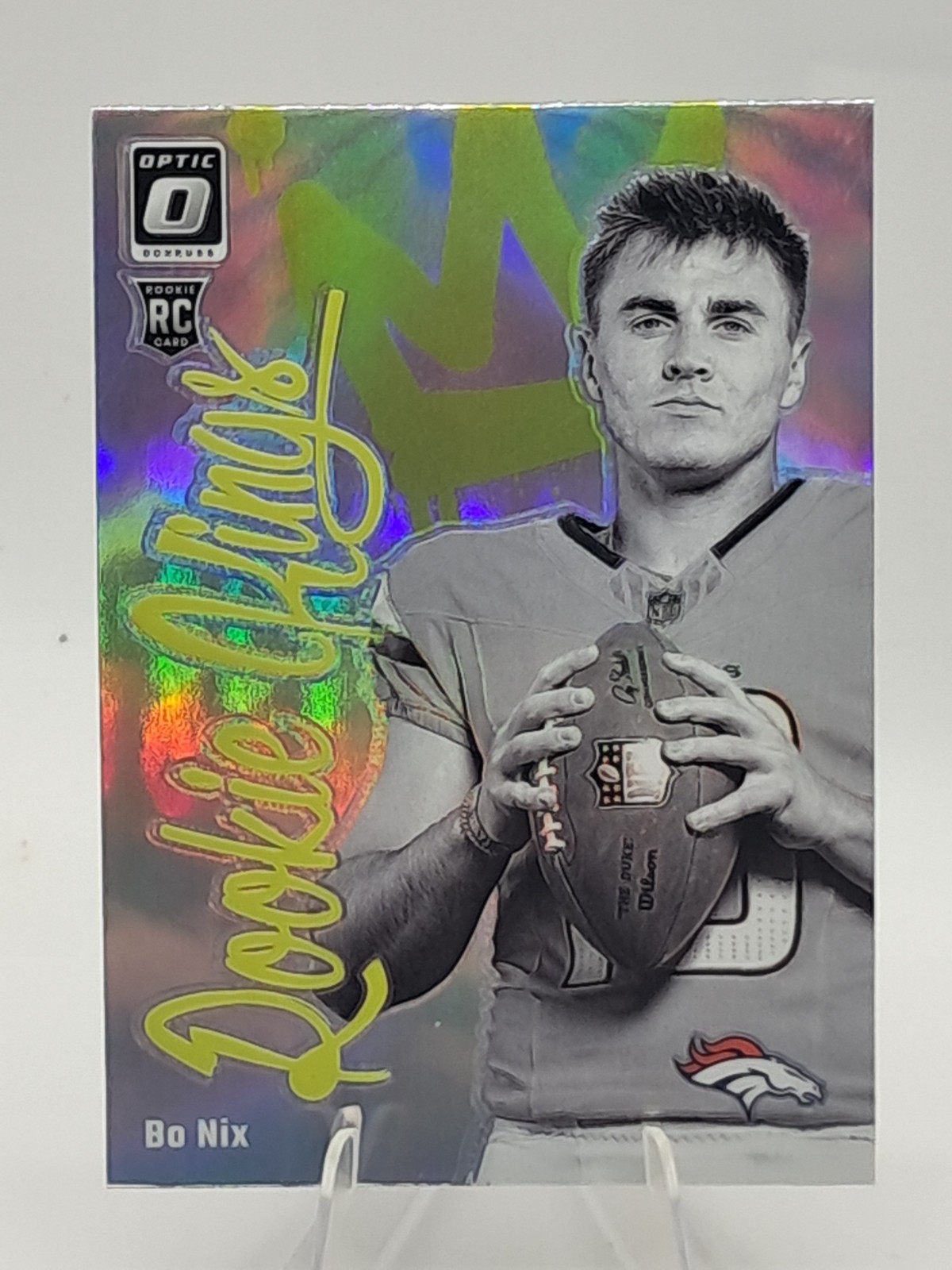2024 Donruss Optic Bo Nix Rookie Kings Broncos RC Case Hit SP #6