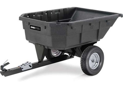 Ohio Steel Industries 1000P-SD 15 Cu Ft Poly Swivel Dump Cart- 1.5K Cap, 1'' Axle
