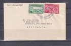 BRITISH HONDURAS,1960 Post Office Centenary 2c 10c First Day cover to Australia