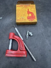 Vintage Indestro Brake Relining Kit w/ Rivet Press Tool  Auto Garage