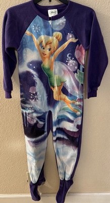 Tinkerbell Girls Sleeper One Piece 7/8 Disney Fairies