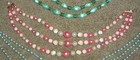 3 VINTAGE 1960'S 3 STRAND BEADED NECKLACES, 2 SAY JAPAN — photo 3