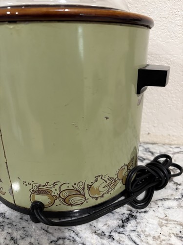 Rival Crockpot Slow Cooker 3.5 Qt Avocado Green Model 3100/2 Tested VTG 70’s - Picture 18 of 21
