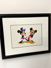 Disney Framed Animation Art Print Mickey Mouse Minnie Mouse Pluto