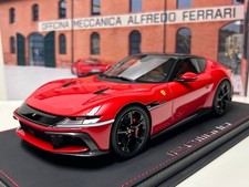 New Release BBR 1 18 Ferrari 12 Cilindri Panoramic roof Rosso corsa Ferrari P182