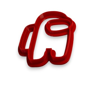 3d printed Among Us Character Cookie Cutter Red 3D Printed Kitchen Baking Tool
