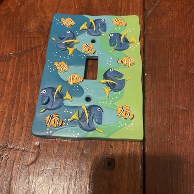 Disney Pixar 'Finding Nemo Dory'' Wall Switch Toggle Plate Cover Hand Painted