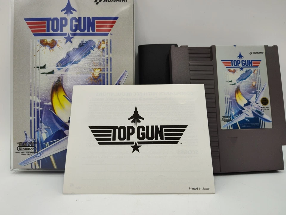 Top Gun - (NES, 1987) *EN MUY BUEN ESTADO con manual + funda protectora* Limpio y probado* ¡LEER! Foto 2 de 4