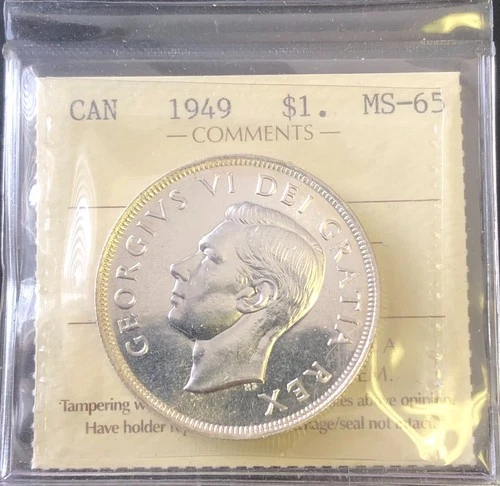 1949 Canada Silver Dollar — photo from another recent sale