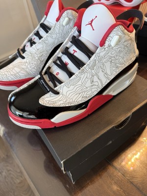 Men s Air Jordan Dub Zero White True Red US Men s Size 7.5 311046 160