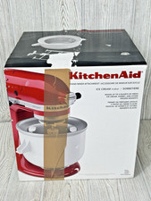 KitchenAid Ice Cream Sorbet Maker Attachment Fits 5 to 6 Quart Mixers KICA0WH