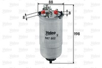 Kraftstofffilter Valeo 587502 Leitungsfilter FüR VW Seat Skoda Polo 4 9A4 9A2 1