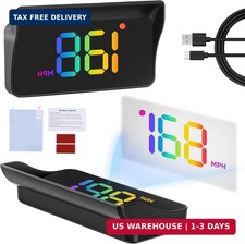 Car Heads Up Display Gps Speedometer With Usb Power Mph Digital Speed Reader