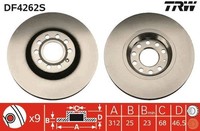 Bremsscheiben FüR Audi A4 B6 8E2 Avant 8E5 Cabriolet 8H7 B7 8EC 8ED 8HE 96-05