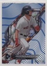 2018 High Tek Pattern 1 Waves/Diagonals Blue Rainbow Foil Andrew Benintendi h3a