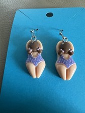 Swimmer Earrings. Stainless Steel Hooks. Hypoallergenic Hooks. Uk