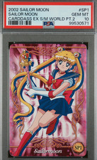 PSA 10 Sailor Moon FOIL Carddass 2002 SP1 EX World Pt. 2 Japanese Vending Vintag