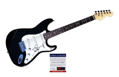 Dave Stewart Eurythmics authentic signed electric guitar W/ PSA Certificate A3