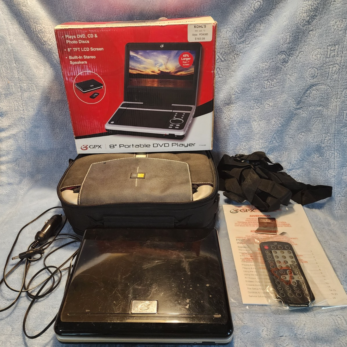 GPX PD808B 8-inch portable DVD player | eBay