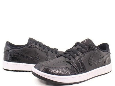 Nike Air Jordan 1 Low Golf Black Crocodile Skin DD9315-003 Men's