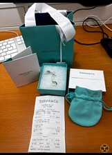 Tiffany & Co. Sterling Silver Letter “L” Pendant Necklace – Complete Set