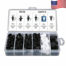 For Honda Car 100x Box Set Bumper Fender Liner Push Type Retainer Clips Fastener For Honda Car 100x Box Set Bumper Fender Liner Push Type Retainer Clips Fastener