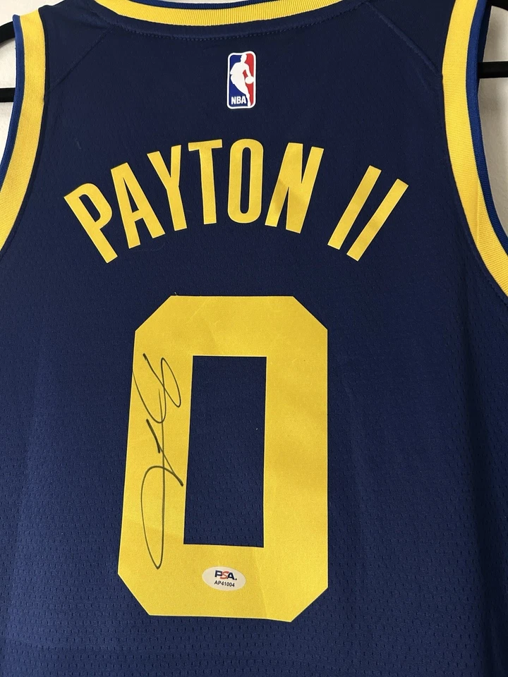 Gary Payton ii Signed Golden State Warriors Jersey Autographed PSA/DNA - Image 2 of 4