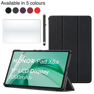 for Honor Pad X8a 11'' Tablet Smart Thin Case Cover + Stylus & Screen Protector
