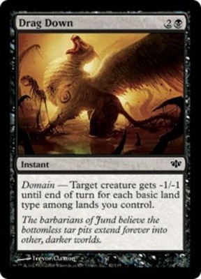 Drag Down - Foil - Conflux #42/145 MTG Magic The Gathering