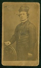 Antique, 028, 1860s, CDV, Carte de Visite Photo, Bishop David William Bacon