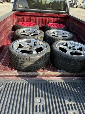 18x9 +38 Flow Formed GT-Style Wheels w/ Like-New 265/35R18 Tires | 5x114.3 | 