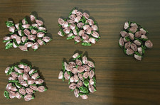 Lot of 115 Satin Mini Ribbon Roses 1" Applique Sewing Bow Craft Mauve NEW