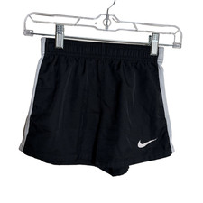 Nike Shorts Girl's Small Black Dri-Fit Athletic Solid Logo Active