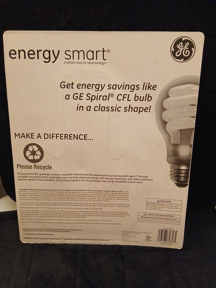 Energy smart 3pk Spft White 60 Watt New - Image 2 of 2