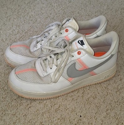 Nike Air Force 1 AF1 Low Transparent Weiß Grau CI0060-101 Herren Schuhe Größe UK 10