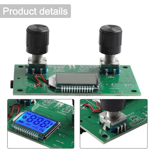 Wireless FM Radio Receiver Module with Blue Backlit LCD Display for Enthusiasts - Afbeelding 3 van 24