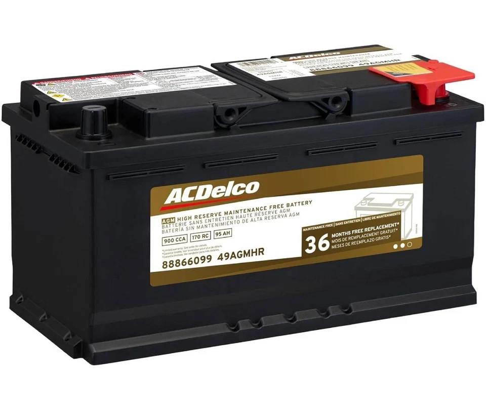 ACDelco Gold 49AGMHR (88866099) 36 Month Warranty AGM BCI Group 49 Battery Foto 2 de 4
