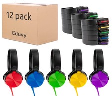 Bulk Wired Headphones for Classroom  12 Pack Student School Headsets  Eleme...