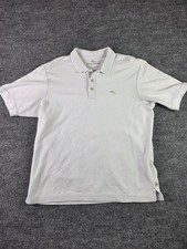 Tommy Bahama Polo Shirt Mens Medium White Cotton Classic Fit