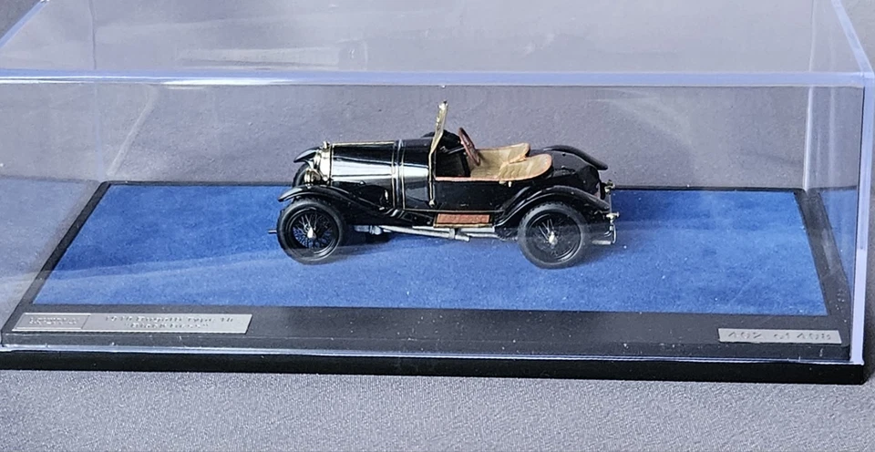 RARO 1910 BUGATTI TIPO 18 "BLACK BES" COLECCIÓN MUSEO LOUWMAN ESCALA 1:43 SIN USAR, EN CAJA Foto 2 de 4