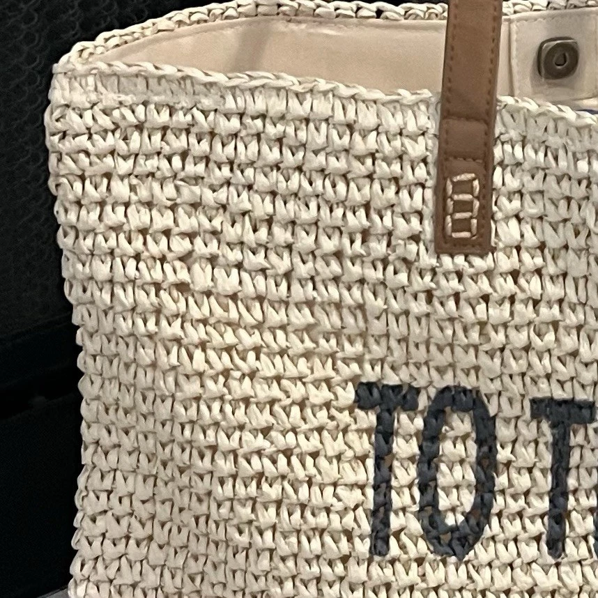 Bolsa tote de palha de ombro de praia por Style & Co. - NOVA APENAS US$ 17,00 ou MENOS! - Imagem 3 de 4