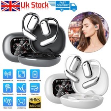 Open Bluetooth 5.4 Wireless Earbuds Ear Headphones Noise Cancelling LCD Display