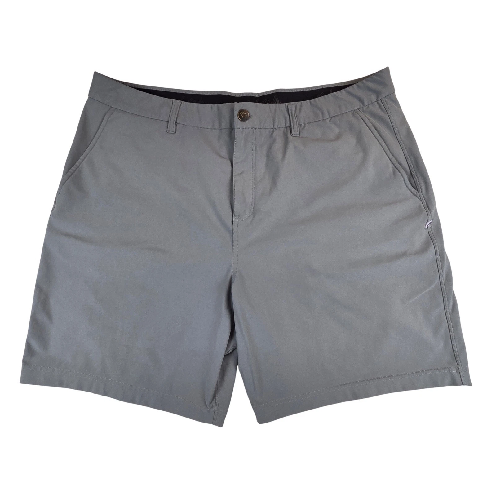 Bad Birdie Golf Shorts Mens 40 Gray Stretch Performance 8" Inseam