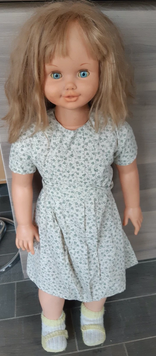 poupées anciennes 35 cm plastique et corps tissu,années 80