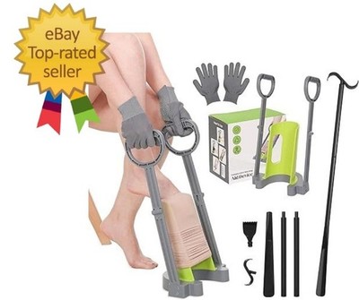 Compression Sock Aid Device Easy On Stocking Donner With Dressing Stick Tool