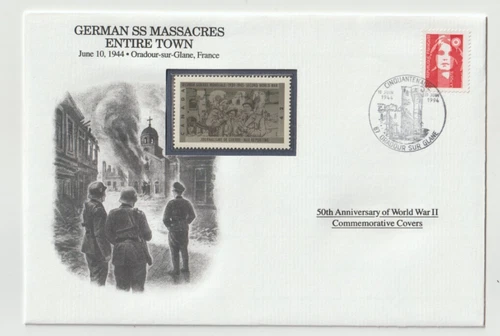 10/6/1994 France FDC - WWII - German SS Massacres Entire Town